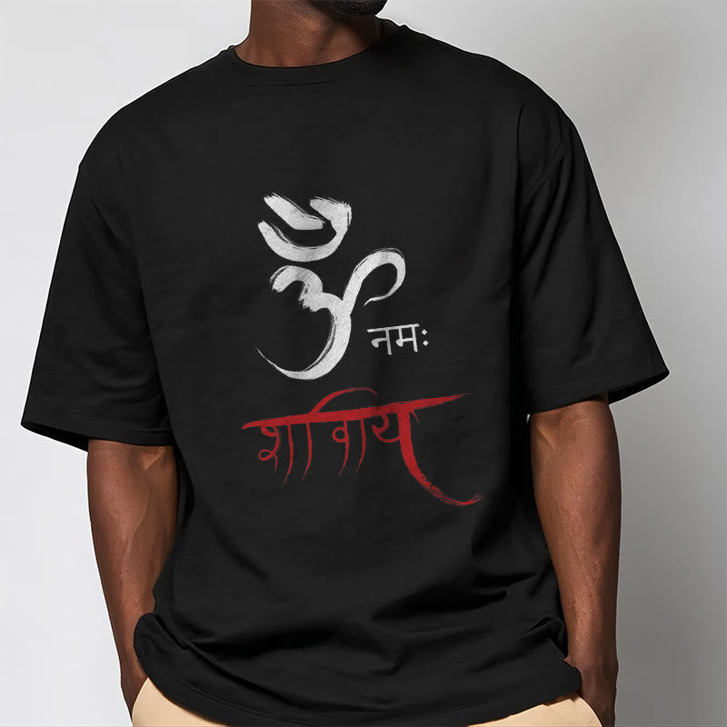 T-shirt Buddha Stones OM NAMAH SHIVAYA Mantra sanscrito