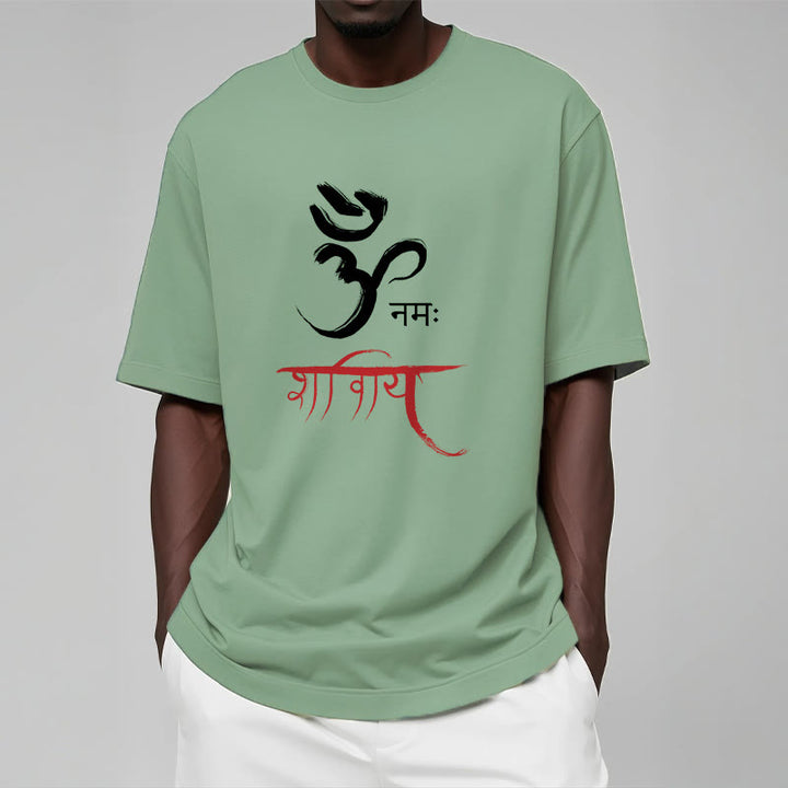 T-shirt Buddha Stones OM NAMAH SHIVAYA Mantra sanscrito