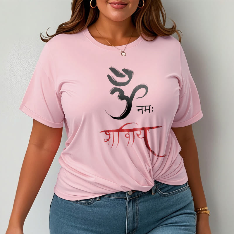 T-shirt Buddha Stones OM NAMAH SHIVAYA Mantra sanscrito