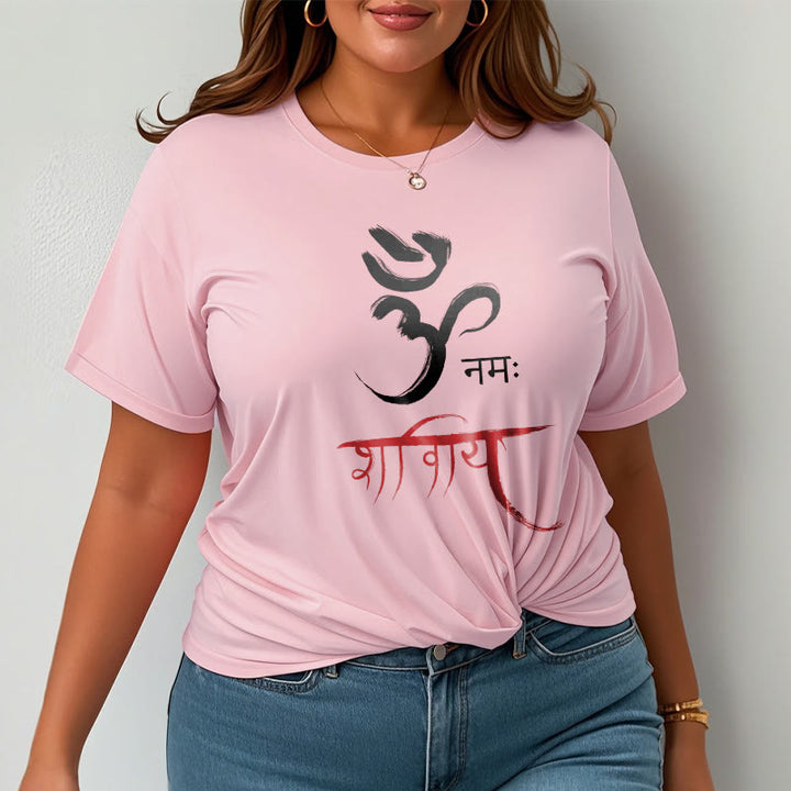 T-shirt Buddha Stones OM NAMAH SHIVAYA Mantra sanscrito