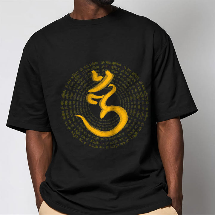 T-shirt Buddha Stones 108 OM NAMAH SHIVAYA Mantra sanscrito