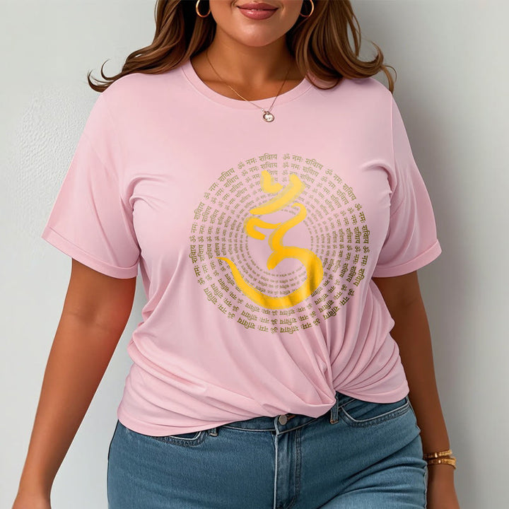 T-shirt Buddha Stones 108 OM NAMAH SHIVAYA Mantra sanscrito