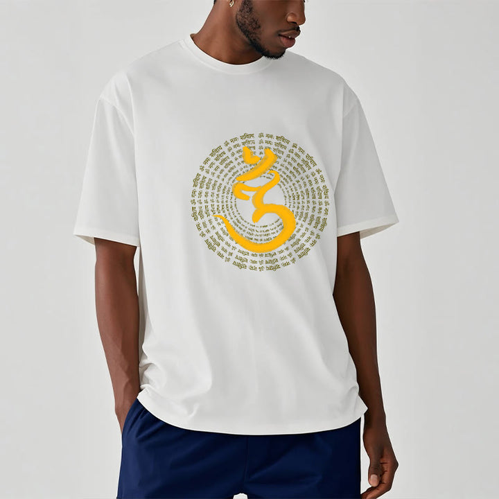 T-shirt Buddha Stones 108 OM NAMAH SHIVAYA Mantra sanscrito