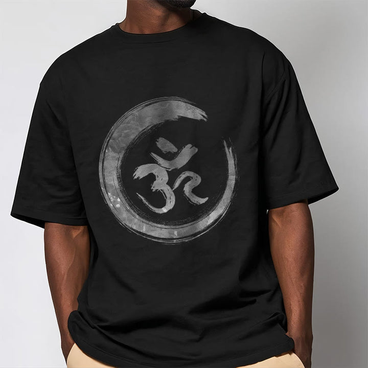 T-shirt con maglietta in sanscrito Buddha Stones OM Mantra - image 1