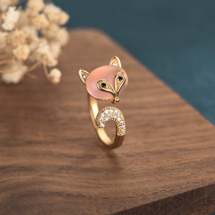 Anello Buddha Stones Cat's Eye Rame Fox Love