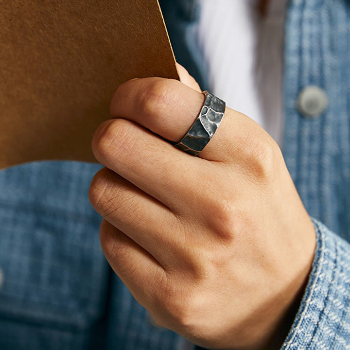 Anello di protezione regolabile in argento sterling 999 Buddha Stones - image 8