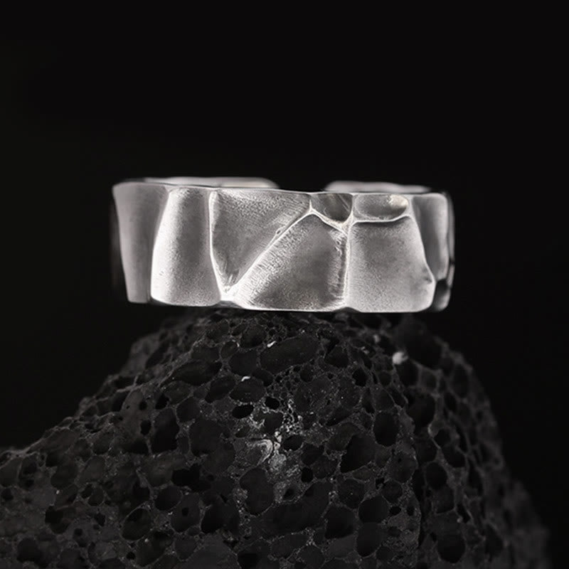 Anello di protezione regolabile in argento sterling 999 Buddha Stones - Argento Sterling 999 (diametro interno 62,5 mm-65 mm) - image 0