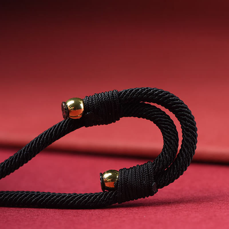 Collana con ciondolo con perline portafortuna in cinabro Buddha Stones, per tenere lontani gli spiriti maligni