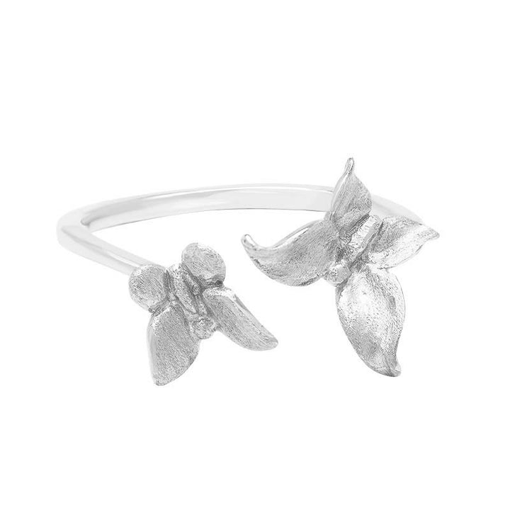 Anello Buddha Stones 925 Sterling Silver Butterfly Love