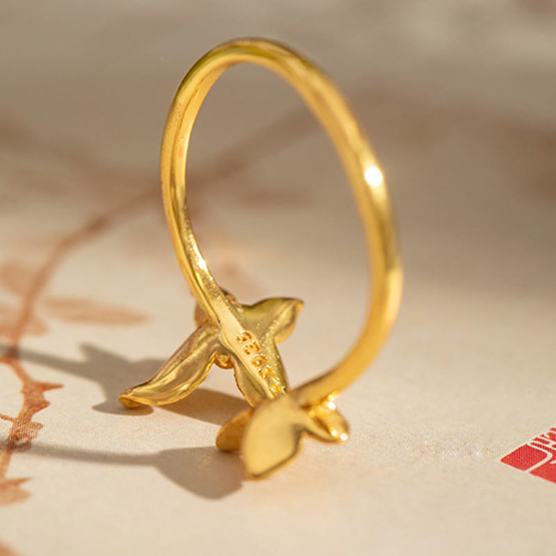 Anello Buddha Stones 925 Sterling Silver Butterfly Love - image 7