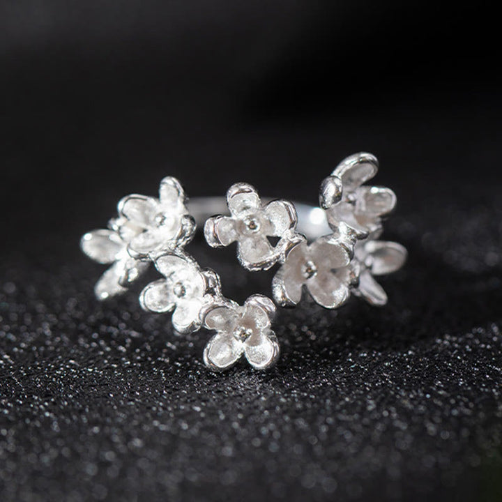 Anello Buddha Stones 925 Sterling Silver Osmanthus Fragrans