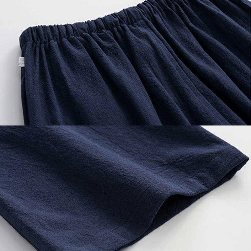 Buddha Stones Frog-Bottone Tang Camicia Manica Lunga Pantaloni Uomo Completo - image 13