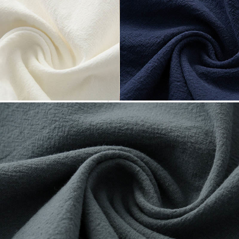 Buddha Stones Meditazione Rana-Bottone Tang Camicia Manica Lunga Pantaloni Uomo Completo - image 26