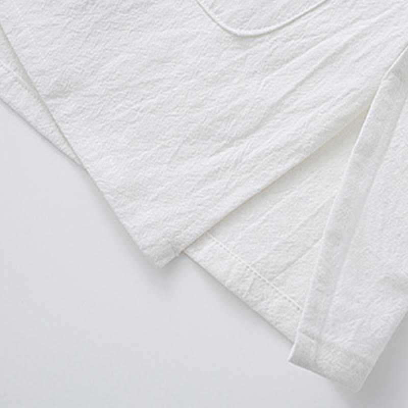 Buddha Stones Meditazione Rana-Bottone Tang Camicia Manica Lunga Pantaloni Uomo Completo - image 8