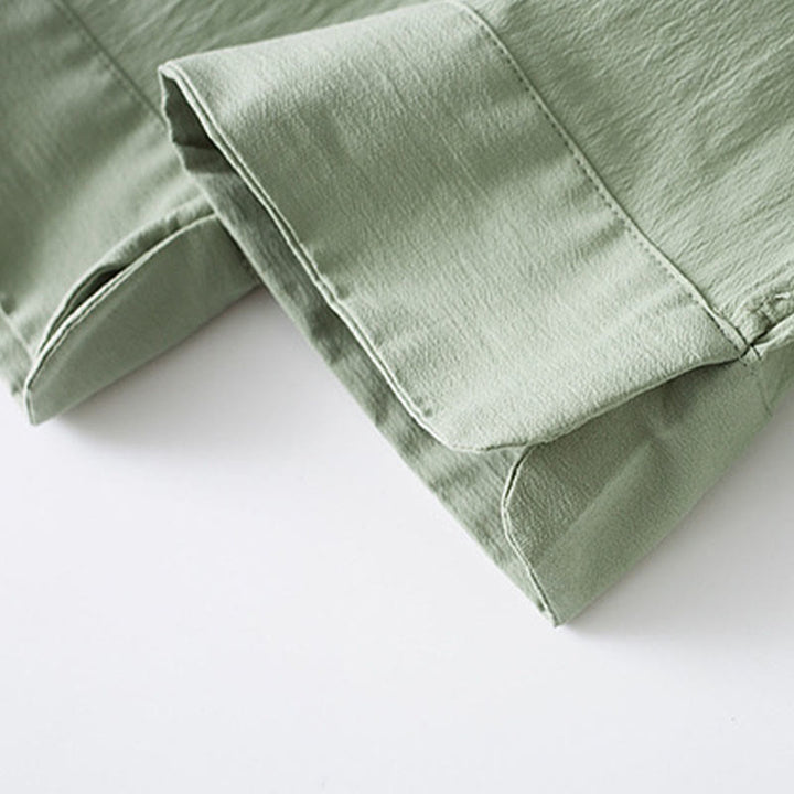 Buddha Stones Frog-Bottone Camicia Manica Tre Quarti Pantaloni Abito Uomo - image 9