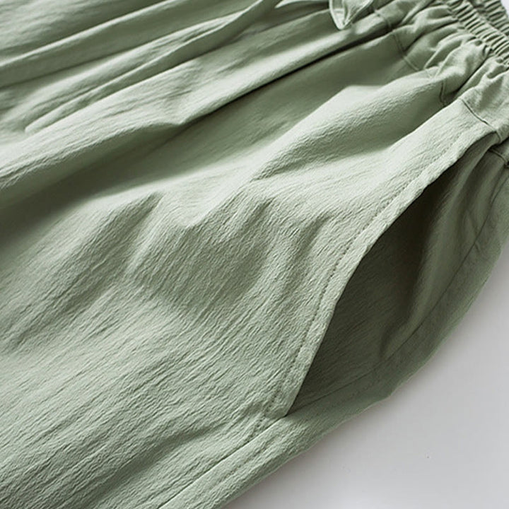 Buddha Stones Frog-Bottone Camicia Manica Tre Quarti Pantaloni Abito Uomo - image 18