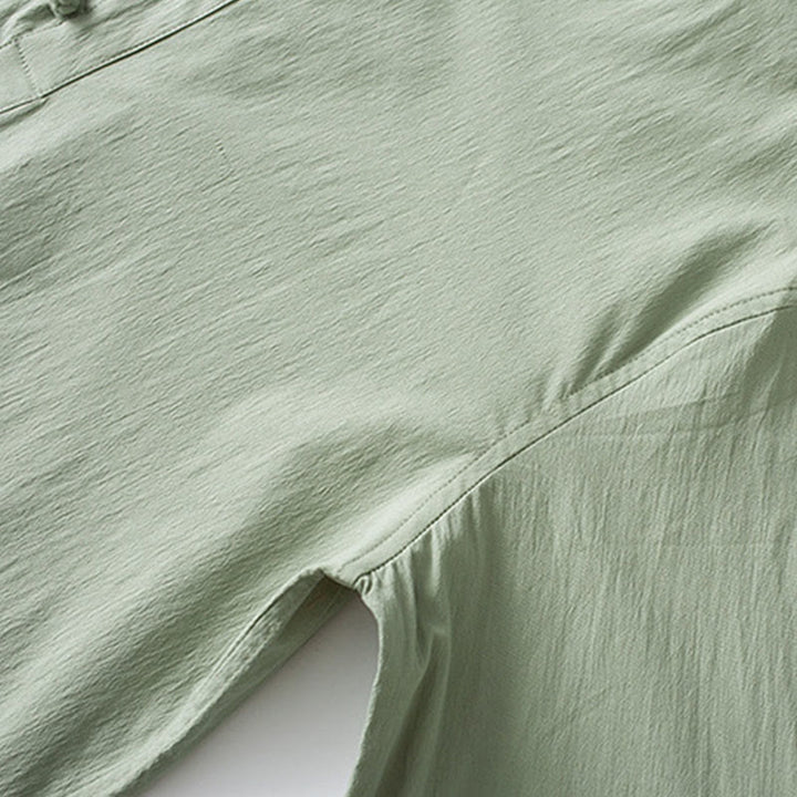 Buddha Stones Frog-Bottone Camicia Manica Tre Quarti Pantaloni Abito Uomo - image 11