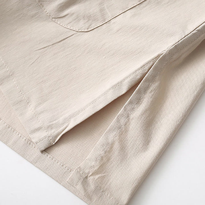 Camicia a maniche a tre quarti con bottoni a rana e Buddha Stones, pantaloni a gamba larga, abito da uomo in cotone e lino - image 13