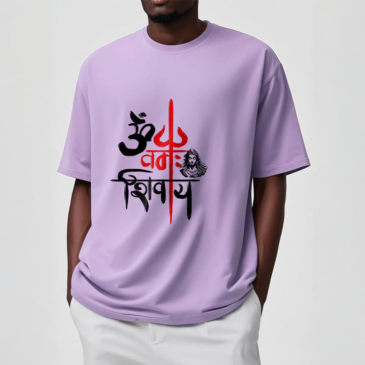 Maglietta in cotone con tridente rosso Buddha Stones OM NAMAH SHIVAYA - image 9