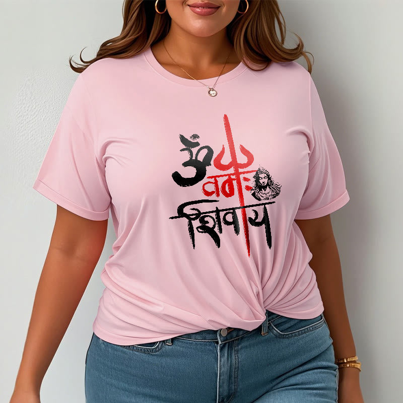 Maglietta in cotone con tridente rosso Buddha Stones OM NAMAH SHIVAYA - image 18