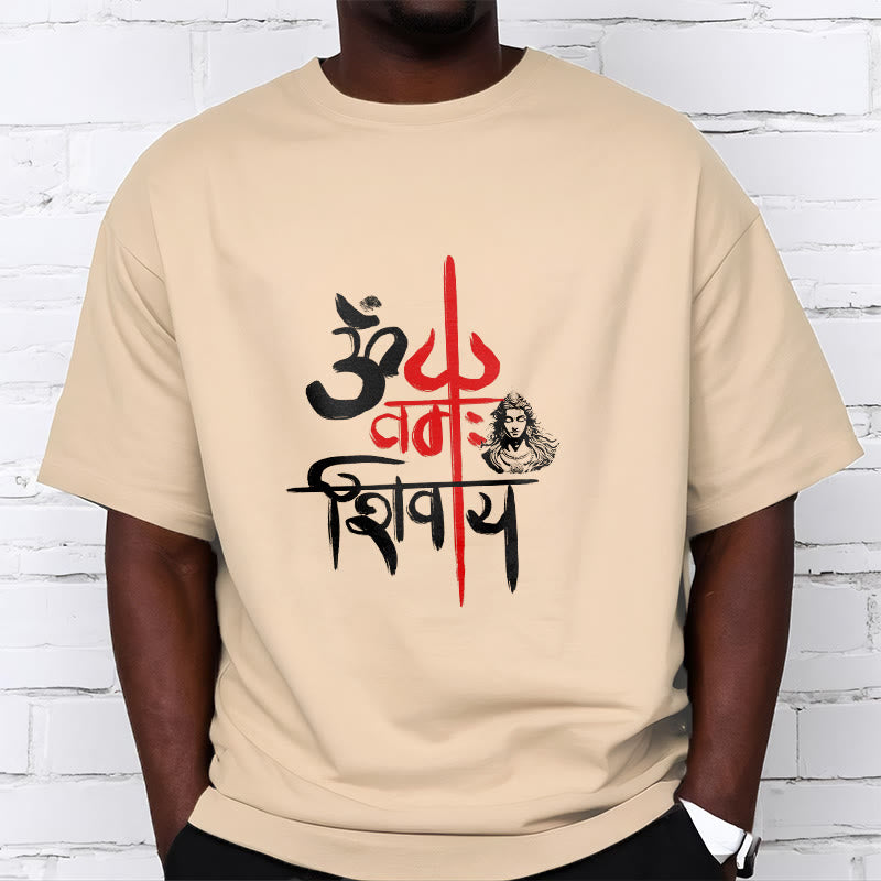 Maglietta in cotone con tridente rosso Buddha Stones OM NAMAH SHIVAYA - image 15