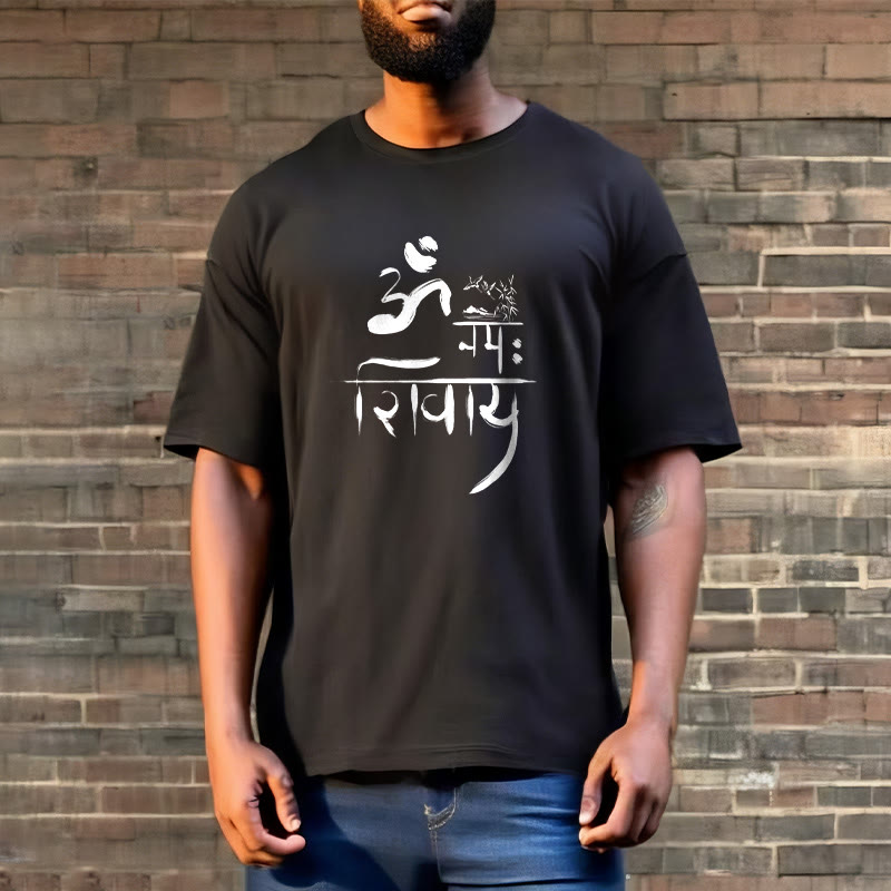 T-shirt in cotone di bambù con Buddha Stones OM NAMAH SHIVAYA - image 8