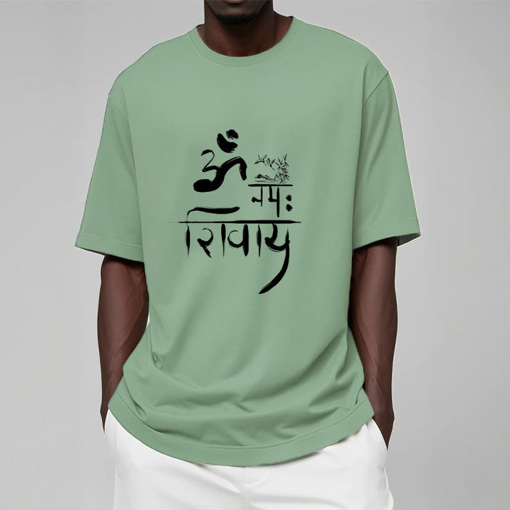 T-shirt in cotone di bambù con Buddha Stones OM NAMAH SHIVAYA - image 14