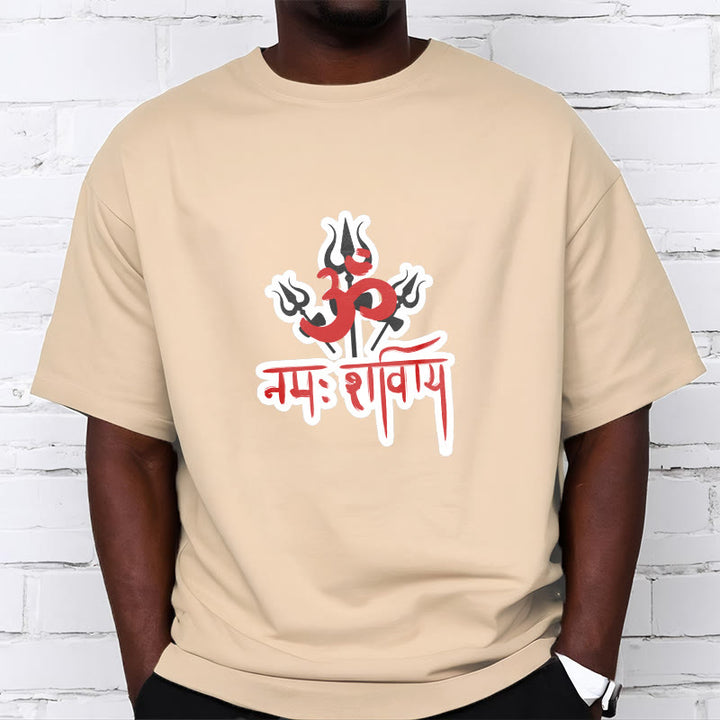 Maglietta in cotone con Buddha Stones OM NAMAH SHIVAYA Three Tridents - image 13