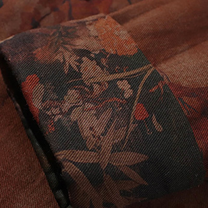 Buddha Stones Frog-Button Cinese Tang Suit Camicia Lunga Cotone Uomo Giacca Abbigliamento - image 23