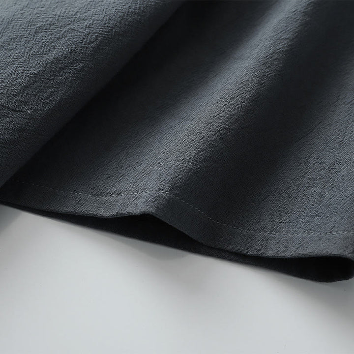 Maglietta da uomo Buddha Stones , tinta unita, manica corta, collo a V, tre bottoni, in morbido cotone - image 7