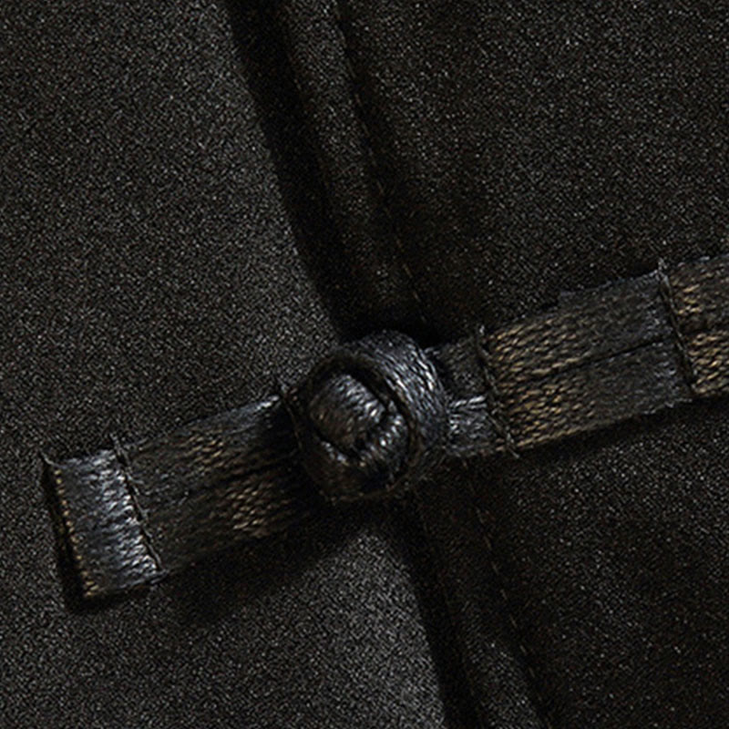 Buddha Stones Ricama Drago Fenice Casual Rana-bottoni Cotone Giacca Camicia Abbigliamento Uomo - image 5