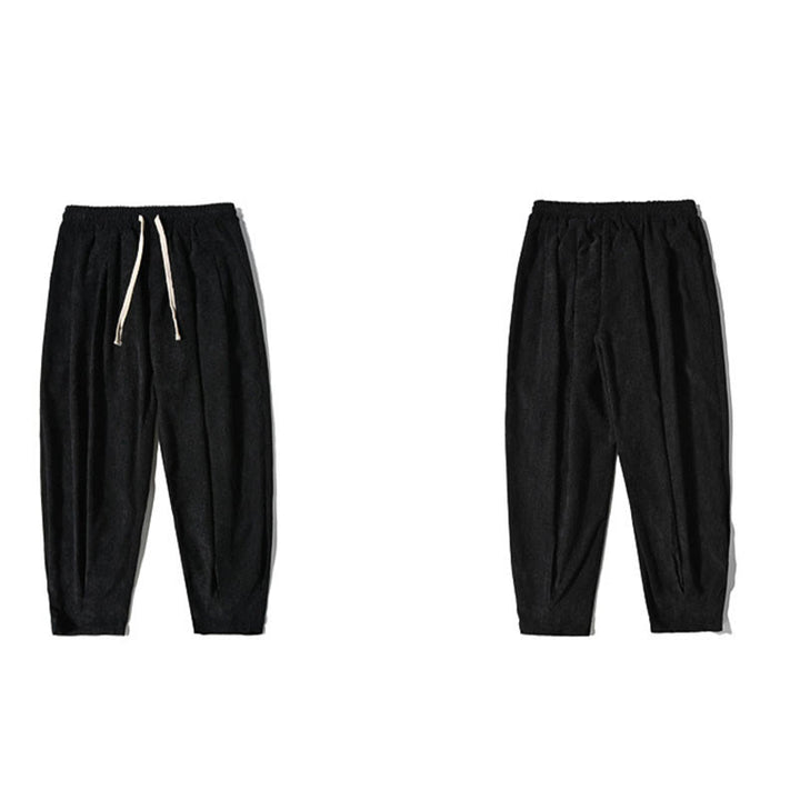 Pantaloni da uomo Buddha Stones Casual in cotone tinta unita con tasche - image 9