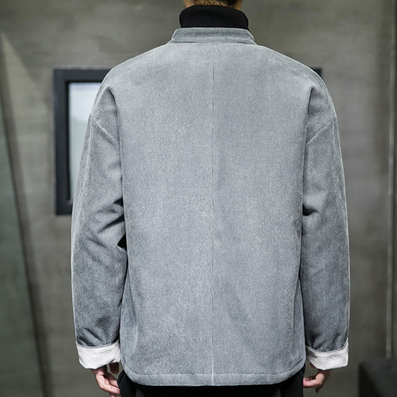 Giacca e camicia da uomo con bottoni a rana in tinta unita Buddha Stones - image 19