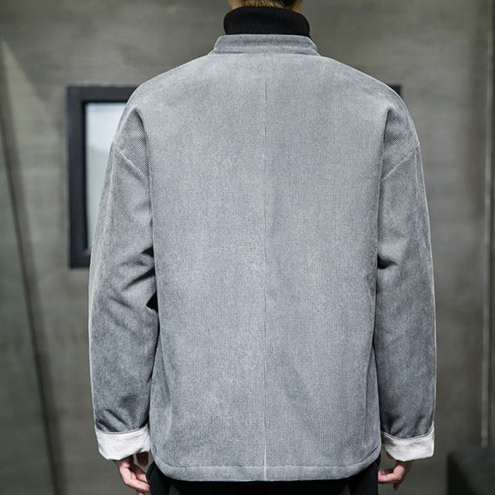 Giacca e camicia da uomo con bottoni a rana in tinta unita Buddha Stones - image 19