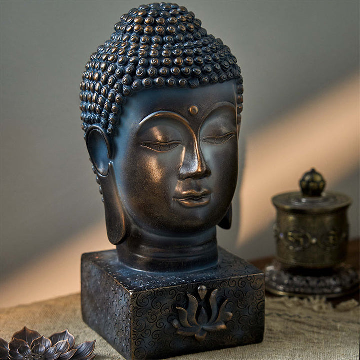 Buddha Stones Decorazione di meditazione della benedizione del Buddha tibetano - Buddha (10*10*24 cm) - image 0