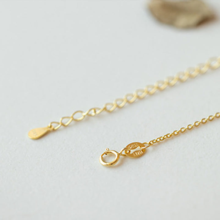 Collana con ciondolo con fibbia della pace in giada Hetian placcata in oro e argento sterling 925 Buddha Stones - image 2