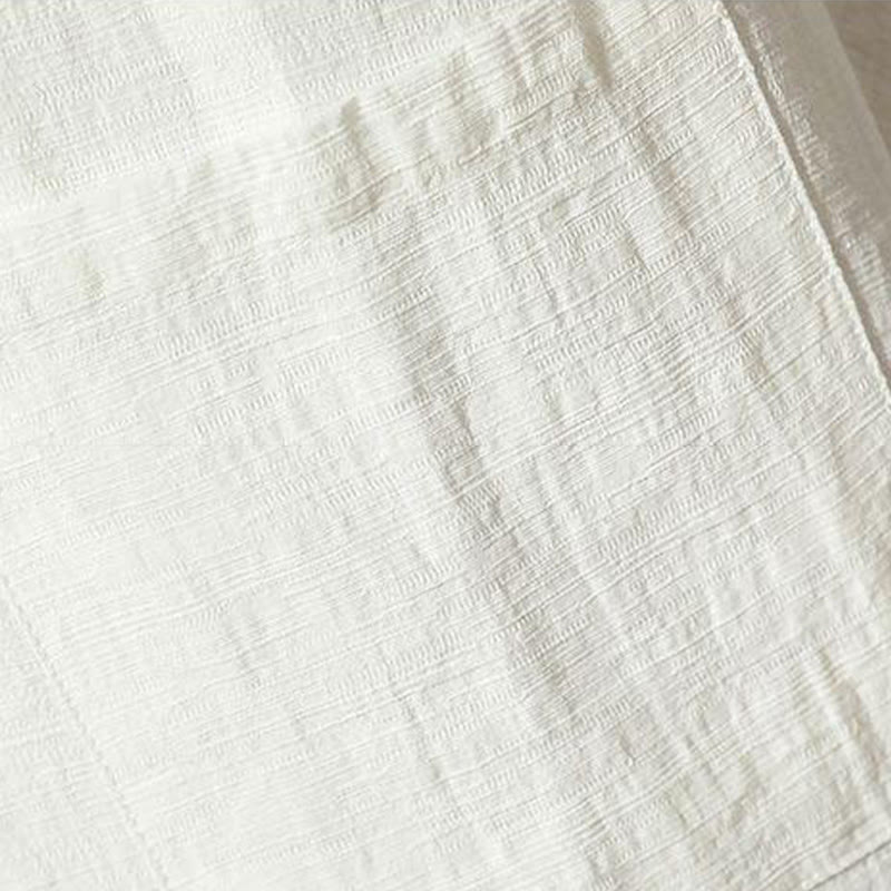 Camicia casual in cotone e lino con colletto rialzato Buddha Stones - image 3