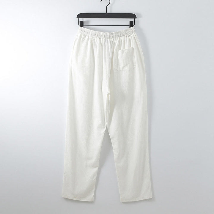 Set di abbigliamento da uomo con pantaloni e top in cotone con colletto incrociato Buddha Stones - image 20