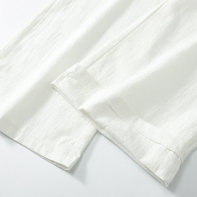 Set di abbigliamento da uomo con pantaloni e top in cotone con colletto incrociato Buddha Stones - image 18