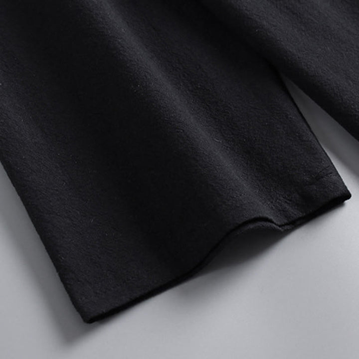 Set di abbigliamento da uomo con pantaloni e top in cotone con colletto incrociato Buddha Stones - image 7