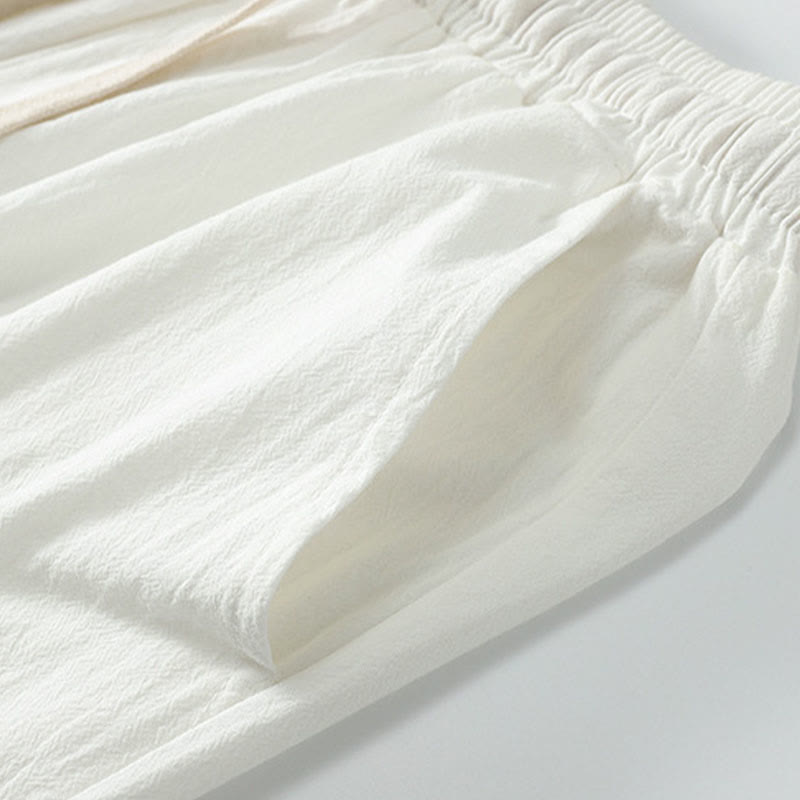 Set di abbigliamento da uomo con pantaloni e top in cotone con colletto incrociato Buddha Stones - image 21