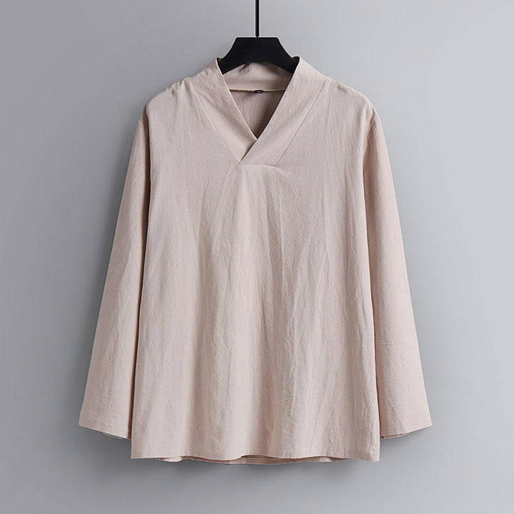 Set di abbigliamento da uomo con pantaloni e top in cotone con colletto incrociato Buddha Stones - image 11