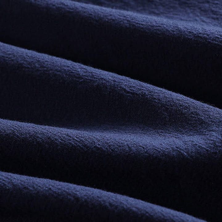 Buddha Stones Maniche a tre quarti Pantaloni corti in cotone Top e pantaloni Set da uomo