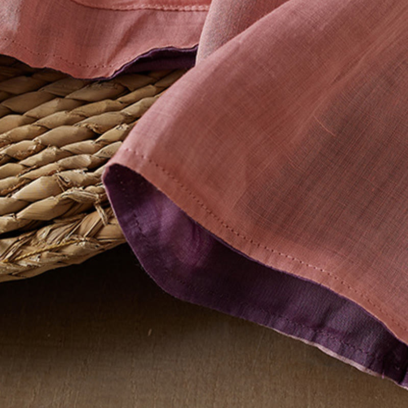 Camicia da donna in cotone e lino, casual, tinta unita, a maniche lunghe, con scollo a V, taglie forti, motivo Buddha Stones - image 18