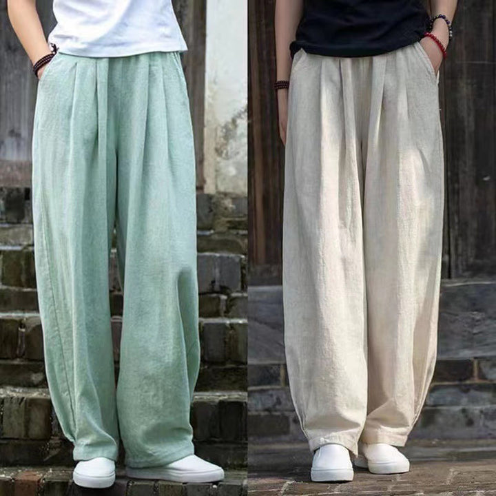 Pantaloni da yoga casual da donna in cotone Buddha Stones con tasche - image 12