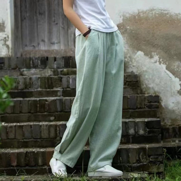 Pantaloni da yoga casual da donna in cotone Buddha Stones con tasche - image 11