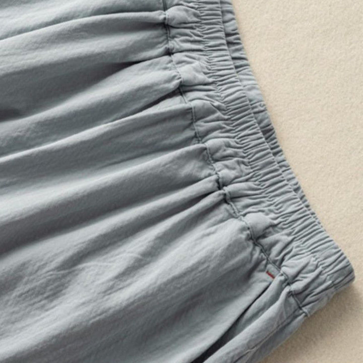 Pantaloni harem in cotone ricamati con pizzo casual Buddha Stones tasche - image 5