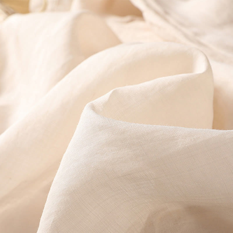 Maglione girocollo in cotone e lino con ricamo etnico Buddha Stones - image 30