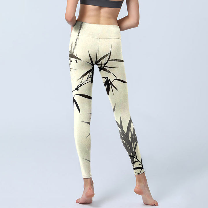Leggings sportivi con stampa Buddha Stones, pantaloni da yoga da donna - image 7