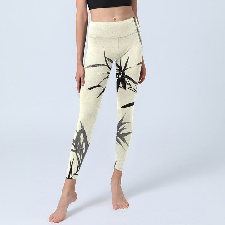 Leggings sportivi con stampa Buddha Stones, pantaloni da yoga da donna - image 6